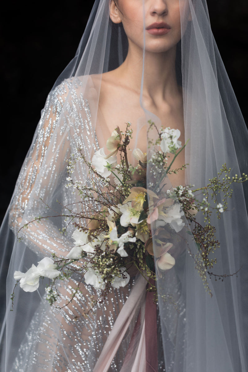 Ivory Cathedral Length Wedding Bridal Veil 