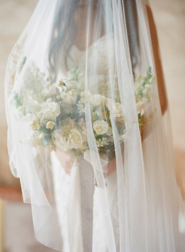 Ivory French Silk Tulle Bridal Wedding Veil 